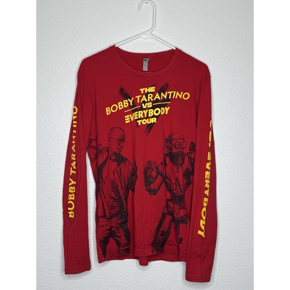 Logic Bobby Tarantino Vs Everybody Tour Shirt AOP Mens Medium Red Long Sleeve